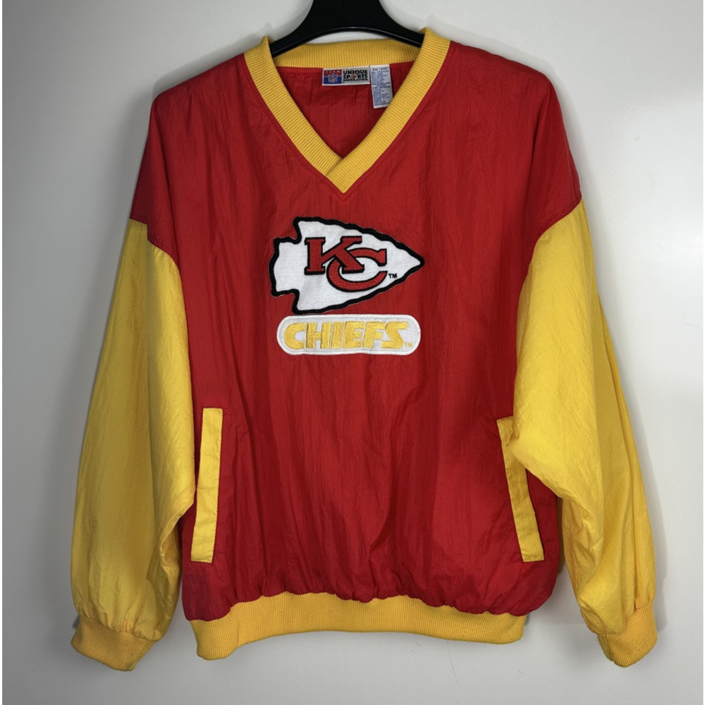 Vintage Team NFL Unique Sports Generation Kansas City Chiefs Pullover Jacket 2XL - Picture 3 of 16